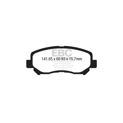 EBC PD13KF891 Mazda CX-5 Yellowstuff Front Brake Pad & GD Disc Kit 2 | ML Performance UK Car Parts