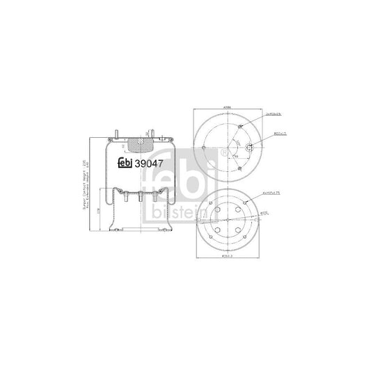 Febi Bilstein 39047 Boot, Air Suspension