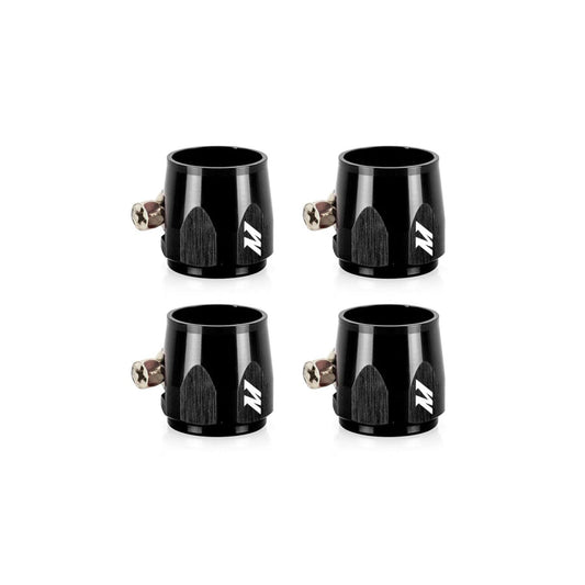 Mishimoto MMHXF-10-4-BK Aluminum -10AN Hex Finishers - Black