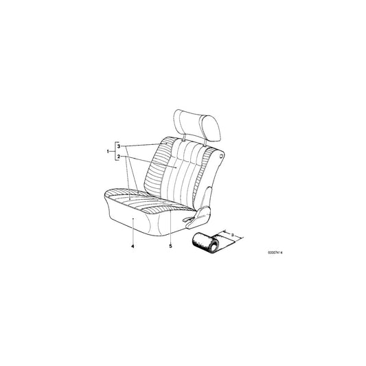 Genuine BMW 51941937534 E23 E28 E21 Synthetic Strip PACIFIC (Inc. 518i, 520i & 325e)