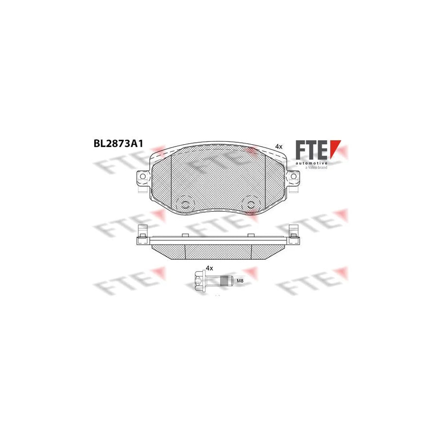 FTE 9011113 Brake Pad Set for Renault Megane