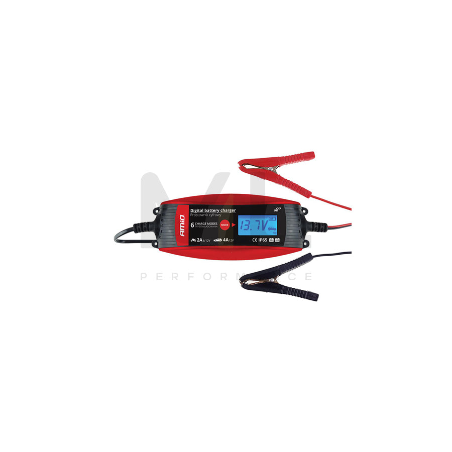 AMiO DBC-4A 02088 Battery Charger portable, 4A, 2A, 12, 6V, 1.2-120Ah