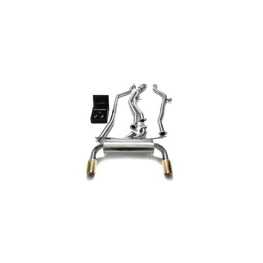 Armytrix BMF23-DS11G Valvetronic Exhaust System BMW M135i | M235i F2x 2012-2015 with Dual Gold 3.5"