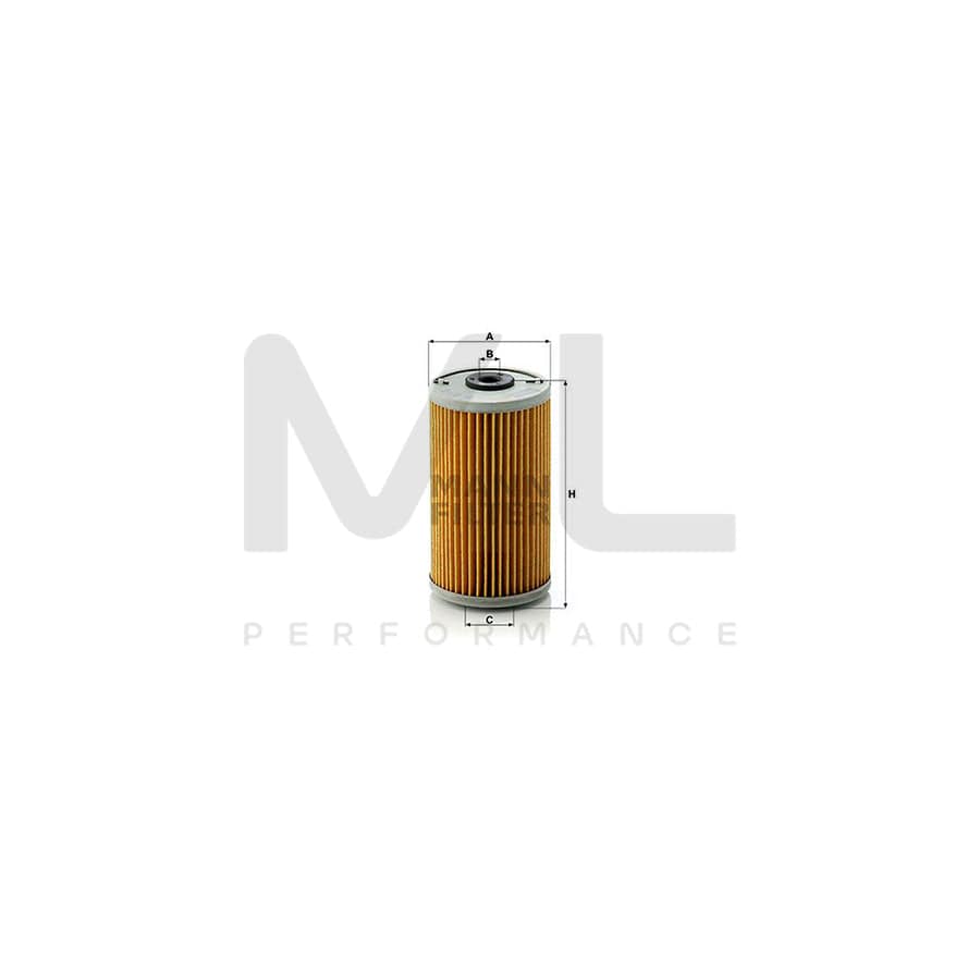 MANN-FILTER H 614 x Oil Filter with seal, Filter Insert