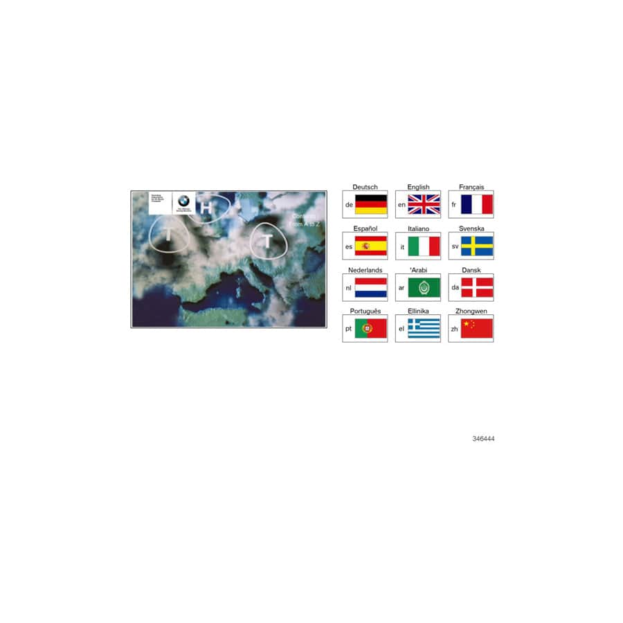 Genuine BMW 01419791501 E39 E38 Owner'S Manual, On-Board Monitor+Tv EN, E38/39 (Inc. 525td, M5 & 530i)