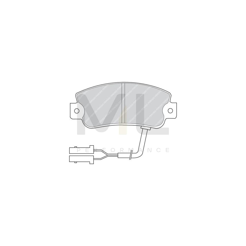 Ferodo Premier FDB442 Brake Pad Set Incl. Wear Warning Contact