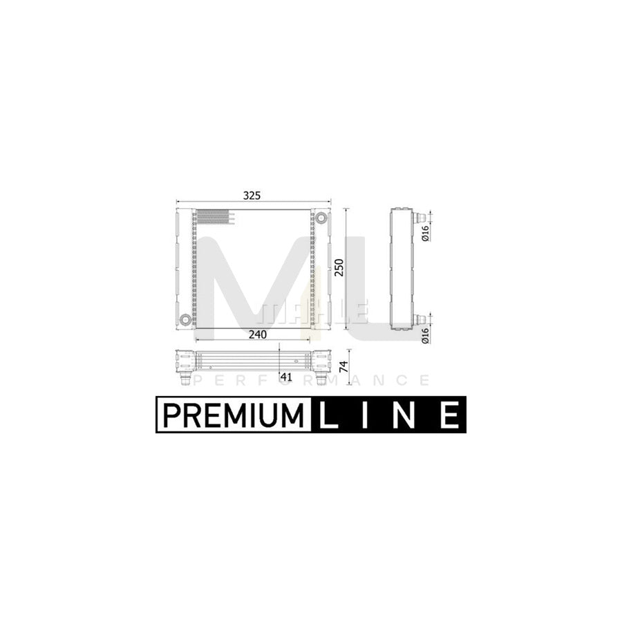 MAHLE ORIGINAL CR 940 000P Engine radiator Brazed cooling fins | ML Performance Car Parts