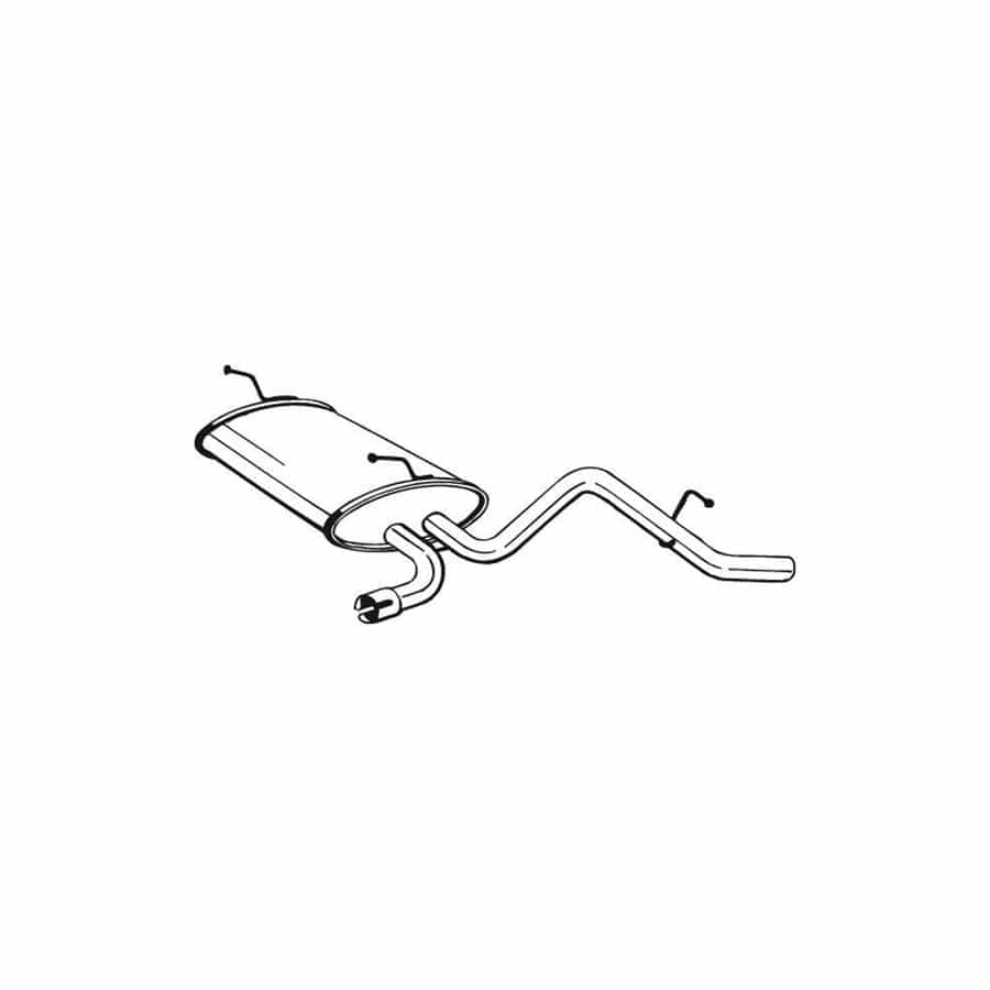 Bosal 141-007 Rear Silencer for Daewoo Matiz I Hatchback (M100, M150)