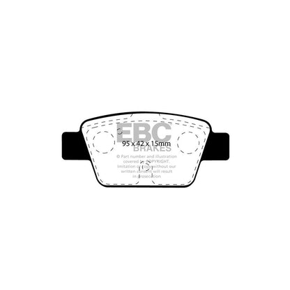 EBC PDKR033 Alfa Romeo MiTo Ultimax Rear Brake Pad & Plain Disc Kit - Bosch Caliper 2 | ML Performance UK Car Parts