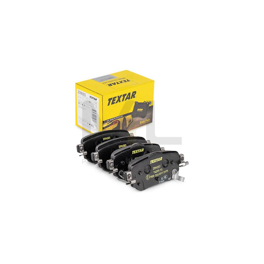 TEXTAR 2596501 Brake pad set with acoustic wear warning