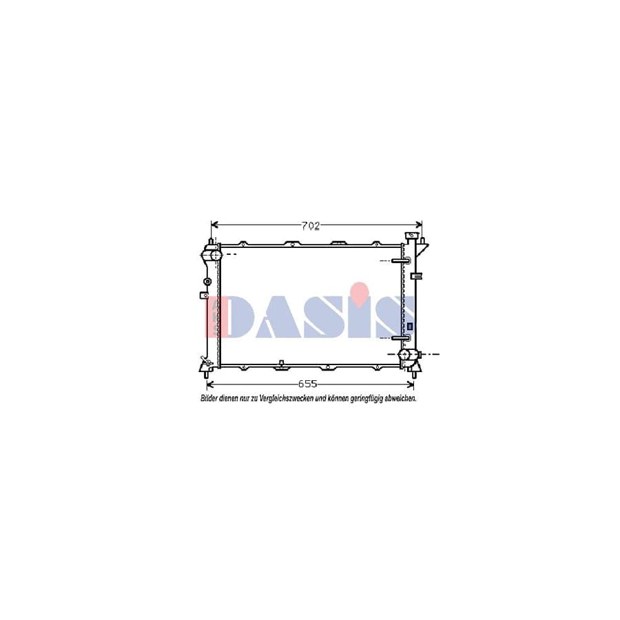 AKS Dasis 560100N Engine Radiator for Hyundai Sonata II (Y-2)