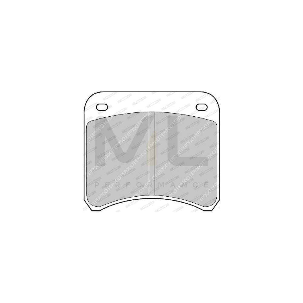 Ferodo Premier FDB342B Brake Pad Set Not Prepared for Wear Indicator, With Guide Bolts