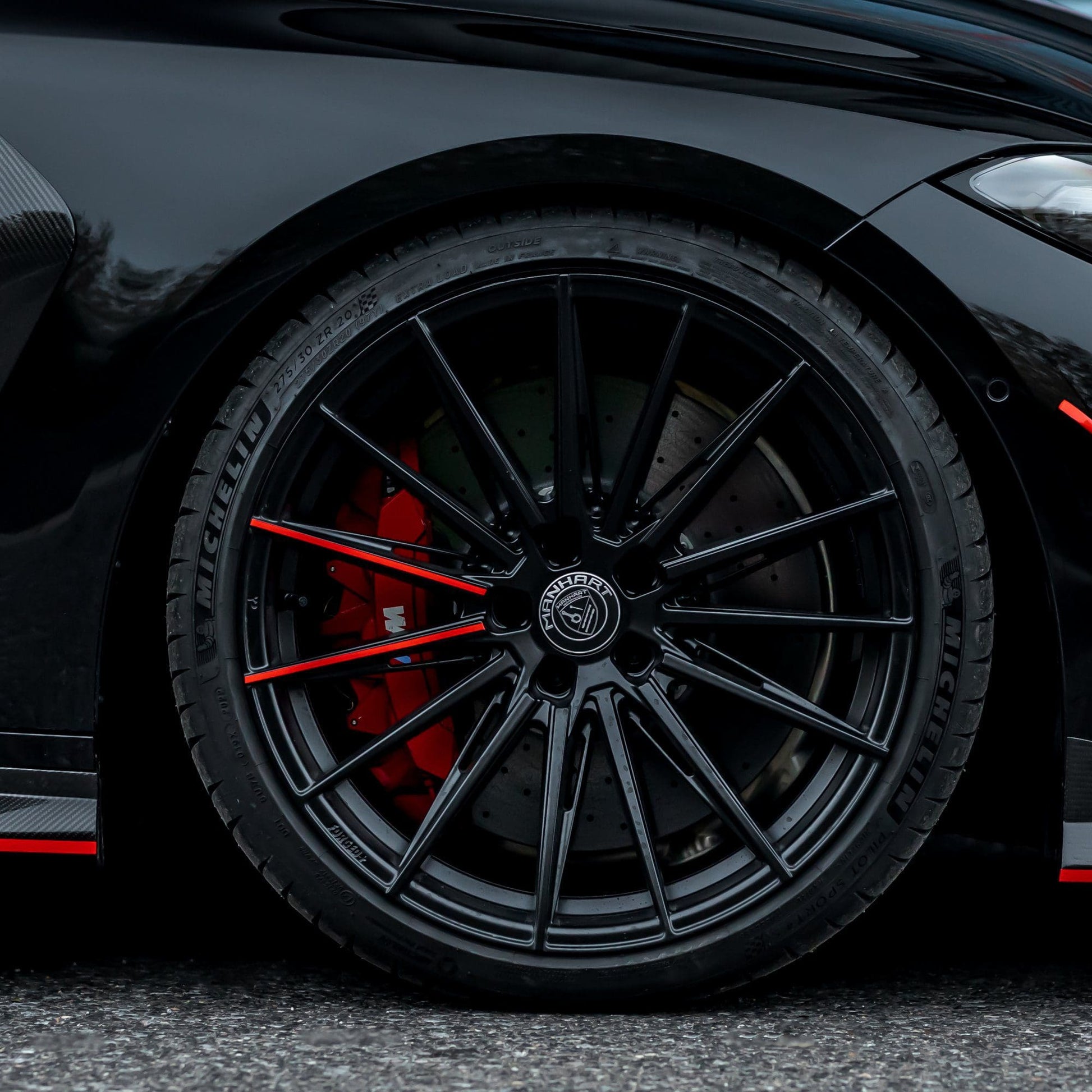 MANHART FOR BMW 4 SERIES - YIDO PERFORMANCE FORGED+ 1 RIM SET - MATTE BLACK