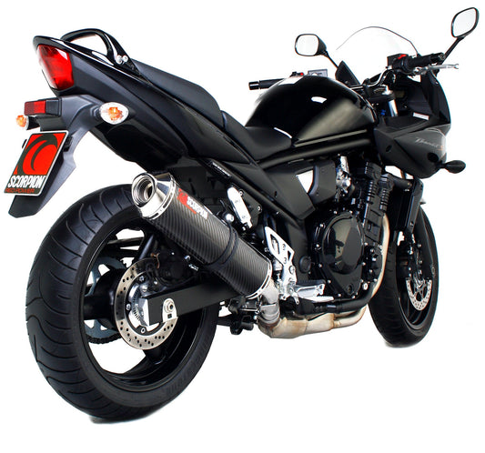 Scorpion ESI98CEO Suzuki GSF650 Bandit Factory Oval Slip-On - Carbon Fibre Sleeve | ML Performance UK UK