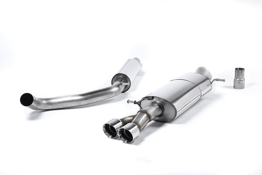 MillTek SSXVW322 Volkswagen Polo Resonated Cat-Back with Twin Polished Tips