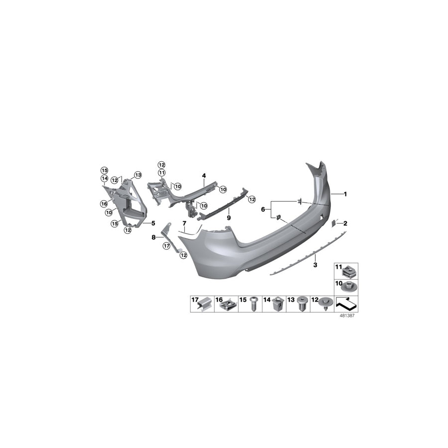 Genuine BMW 51127396506 F45 F46 Right Protection Foil (Inc. 225xe, 220d & 220i)