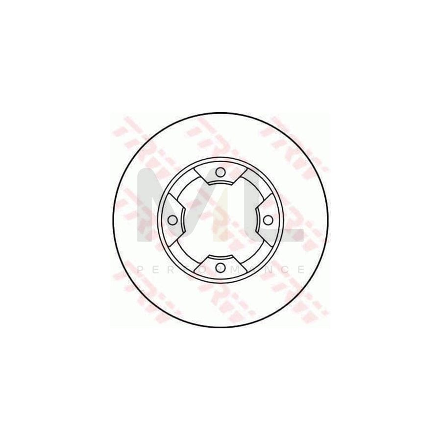 TRW DF1947 Brake Disc for NISSAN STANZA Vented  - 1 piece