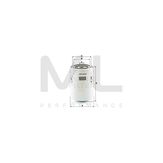 MANN-FILTER WK 9059 Fuel filter Spin-on Filter