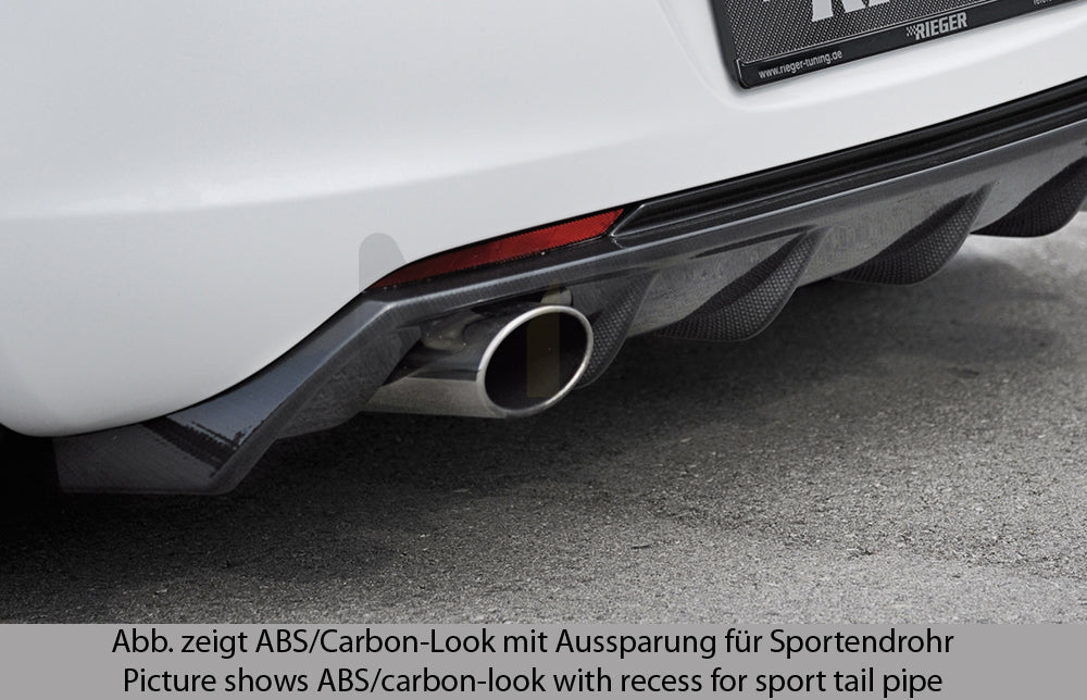 Rieger 00088112 Opel Astra J Rear Diffuser 1 | ML Performance UK Car Parts