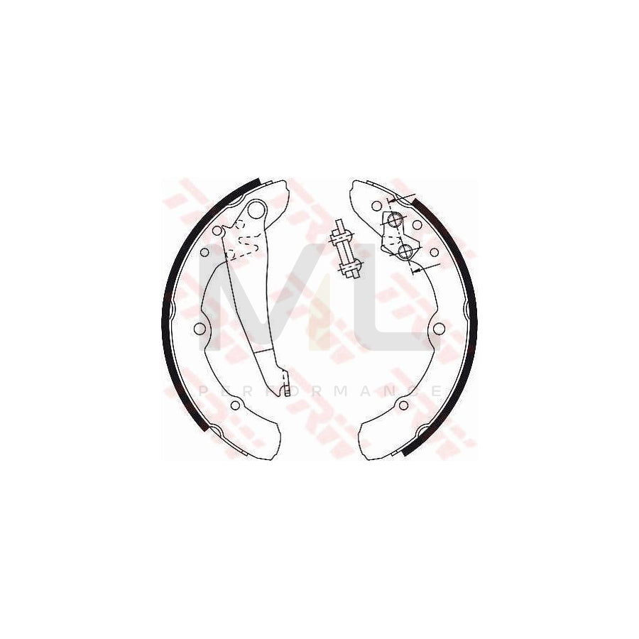TRW GS8113 Brake Shoe Set