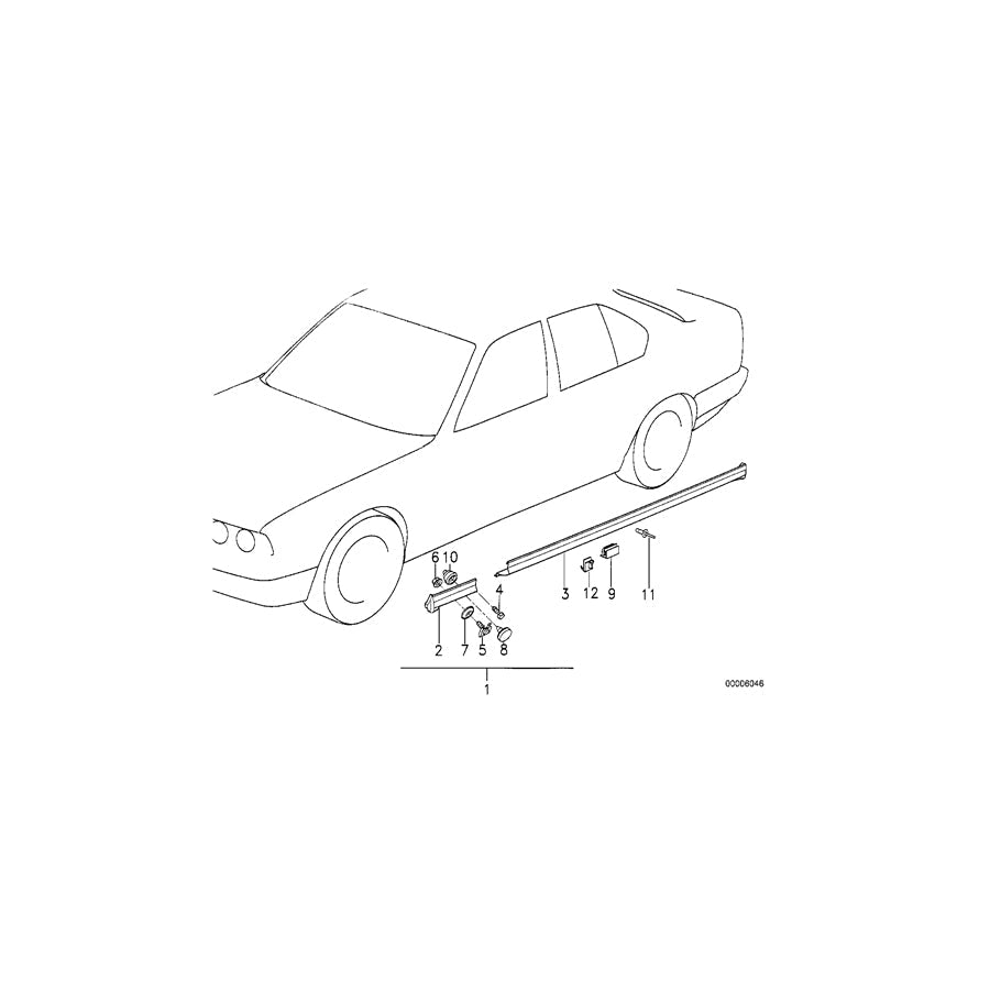 Genuine BMW 51711927439 E30 RR4 Plug (Inc. X3 3.0si, 316i & X3 2.0i)