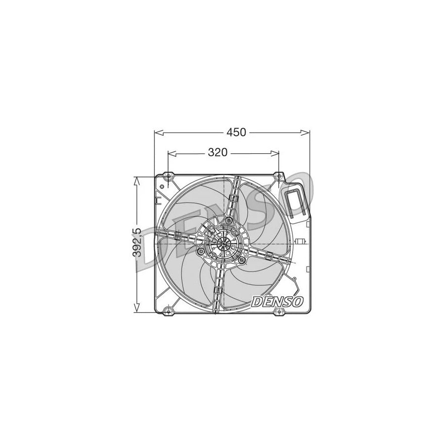 DENSO DER09028 Fan, Radiator