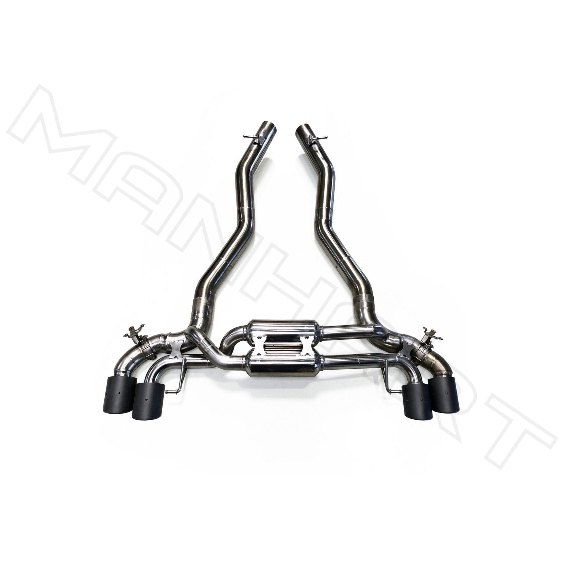 MANHART MH5F9011103_M8 SLIP-ON RACE EXHAUST FOR BMW F9X M8 (COMPETITION) WITH VALVE CONTROL