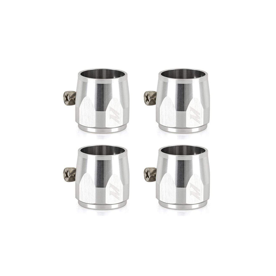 Mishimoto MMHXF-06-4-SL Aluminum -6AN Hex Finishers - Silver