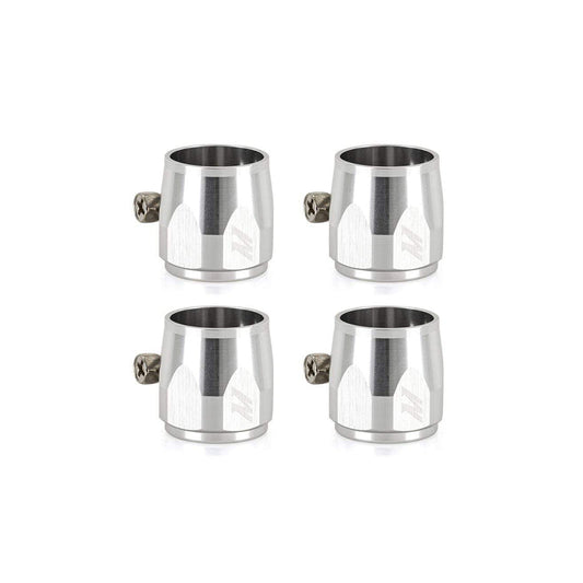 Mishimoto MMHXF-06-4-SL Aluminum -6AN Hex Finishers - Silver