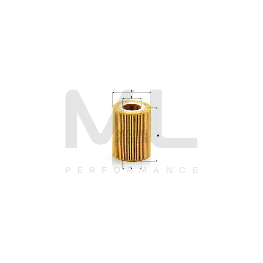 MANN-FILTER HU 826 x Oil Filter with seal, Filter Insert