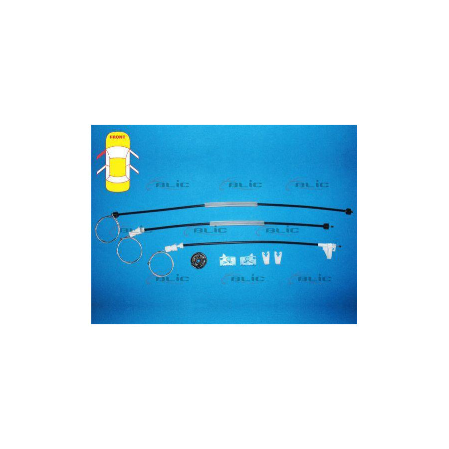 Blic 6205-09-043801P Repair Set, Window Regulator for Renault Vel Satis