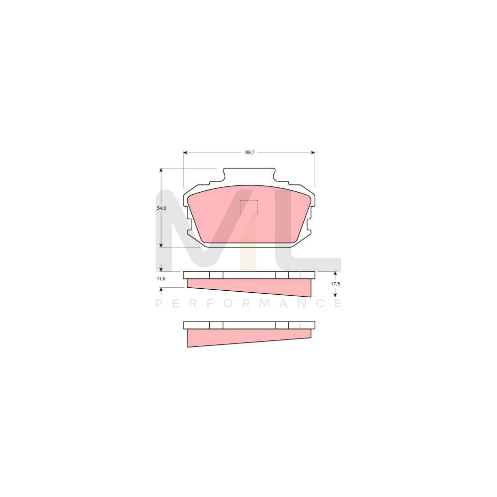 TRW Gdb116 Brake Pad Set
