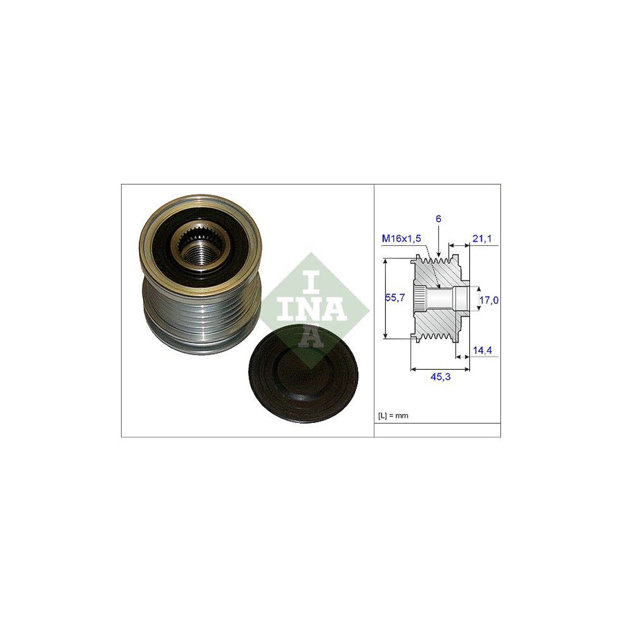 Ina 535 0036 10 Alternator Freewheel Clutch
