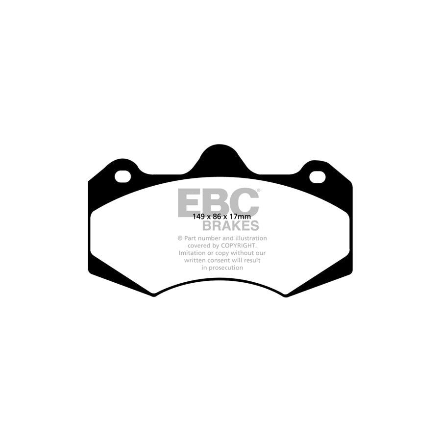 EBC PD14KF827 Holden HSV Vauxhall Bluestuff Front Brake Pad & GD Disc Kit - AP Caliper (Inc. E & VXR8) 2 | ML Performance UK Car Parts