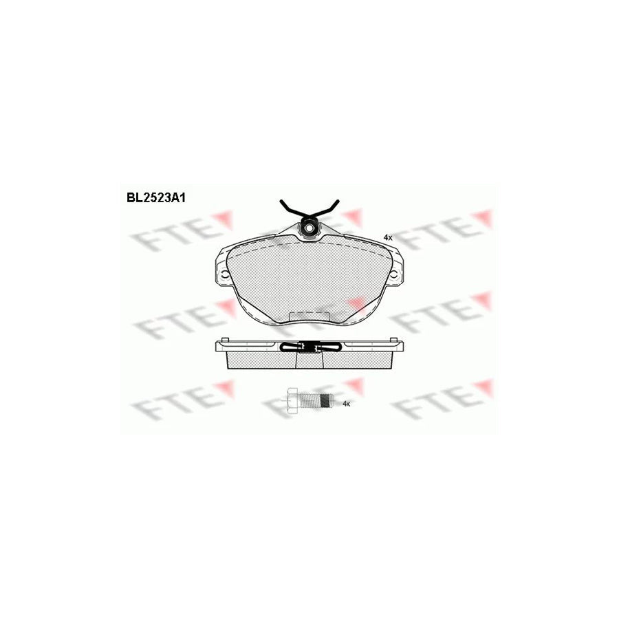FTE Bl2523A1 Brake Pad Set for Citroã N C6 Saloon