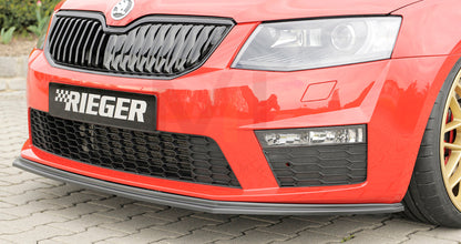 Rieger 00079012 Skoda 5E Octavia RS Front Splitter 4 | ML Performance UK Car Parts