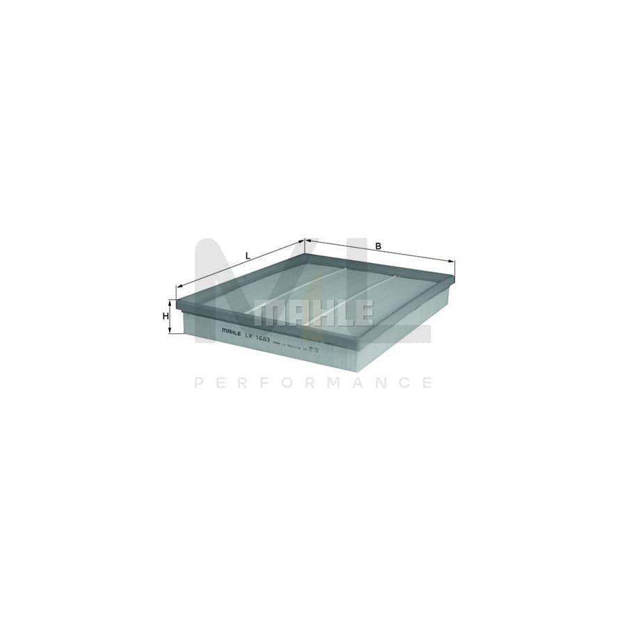 MAHLE ORIGINAL LX 1683 Air Filter Filter Insert | ML Performance Car Parts