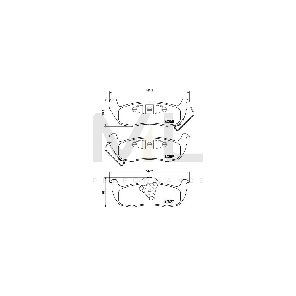 Hella 8DB 355 012-181 Brake Pad Set With Acoustic Wear Warning | ML Performance Car Parts