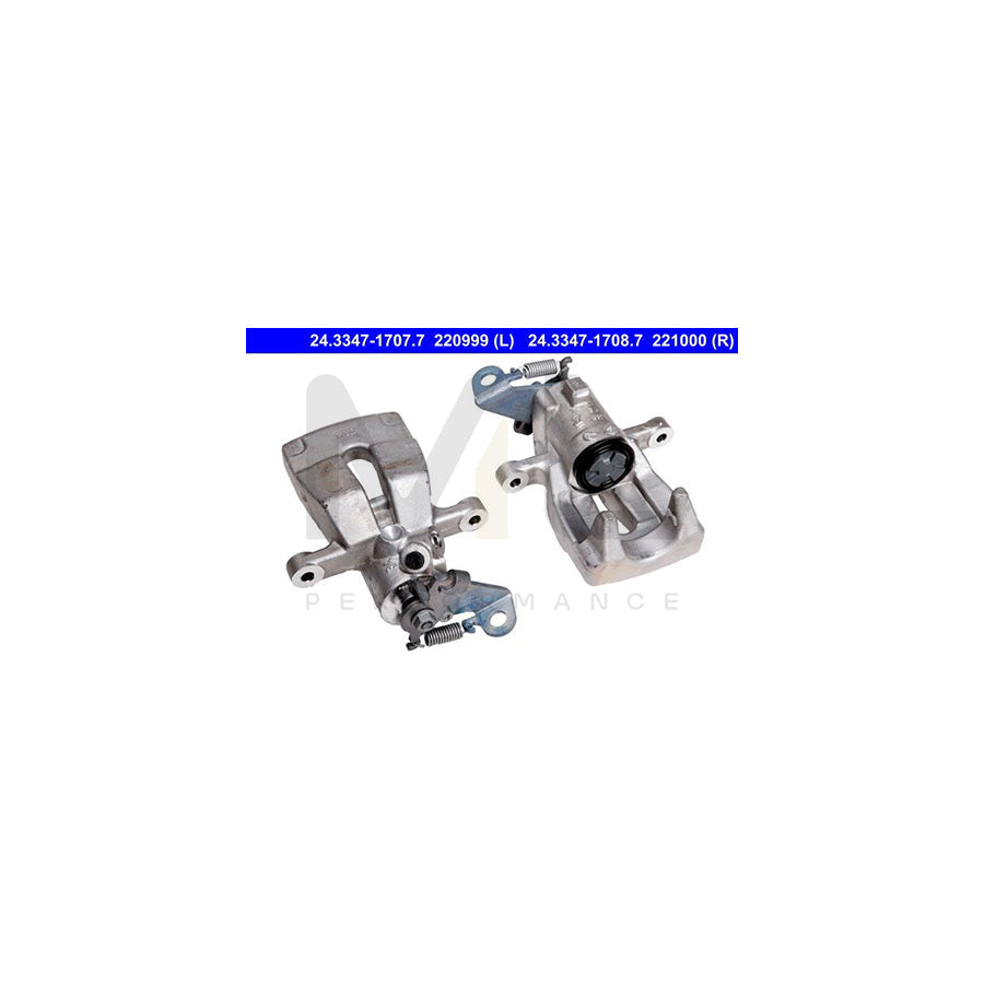 ATE 24.3347-1708.7 Brake Caliper for RENAULT Sc??nic II (JM) without holder