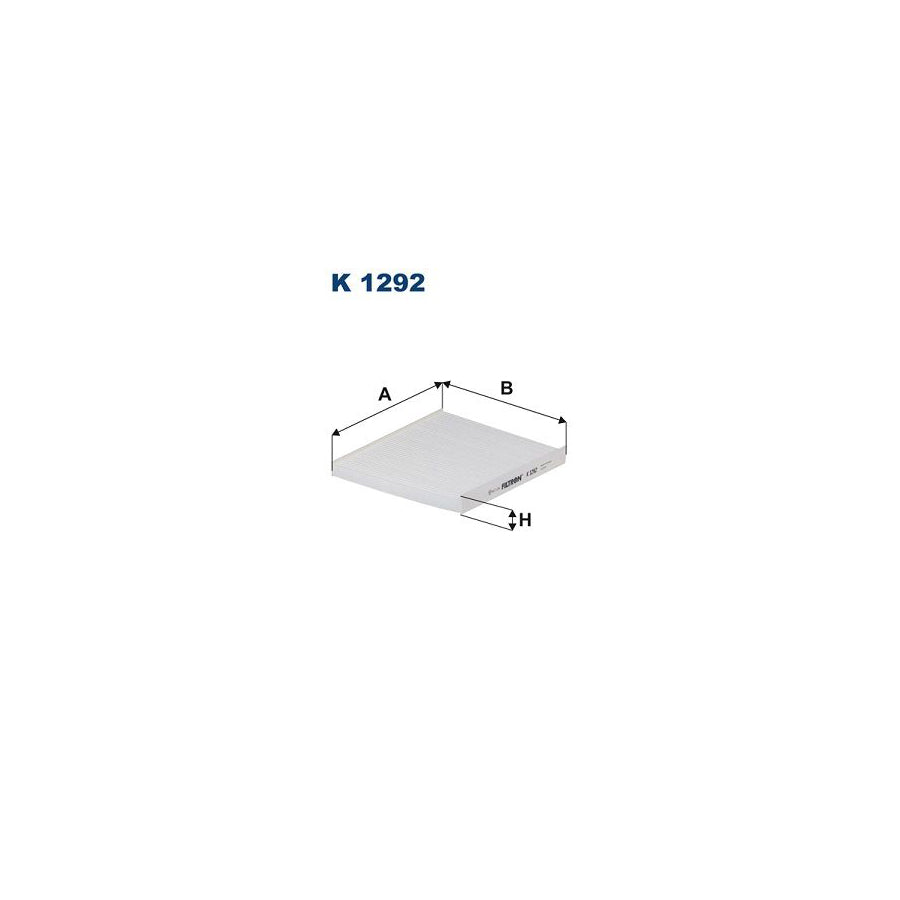 Filtron K 1292 Pollen Filter For Alfa Romeo Giulietta