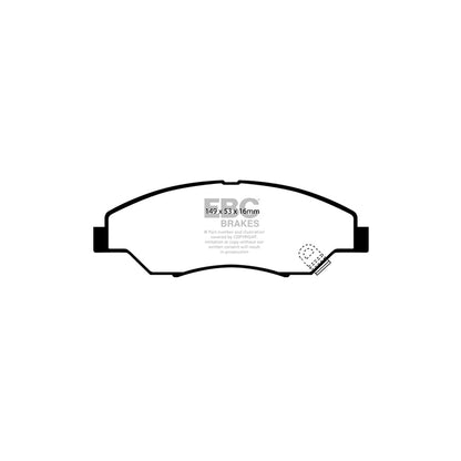 EBC DP1404 Kia Ultimax Front Brake Pads (Inc. Retona & Sportage) 2 | ML Performance UK Car Parts