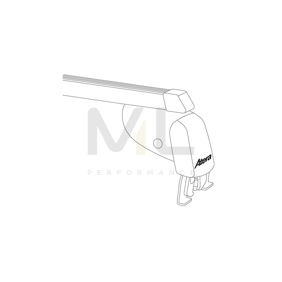 Atera Signo 044160 Roof bars for cars without rails, 110 cm, 80 kg, Steel
