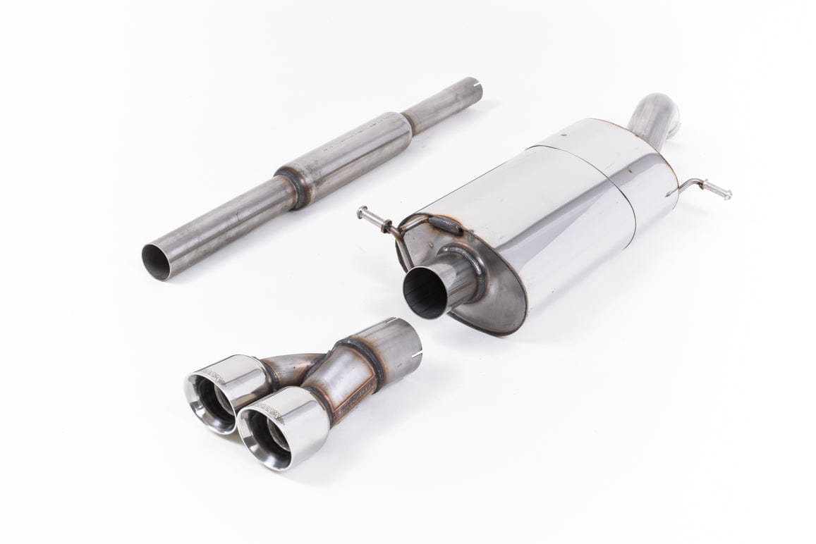 MillTek SSXVW415 Volkswagen Polo Non-Resonated Cat-Back with Twin Polished Tips