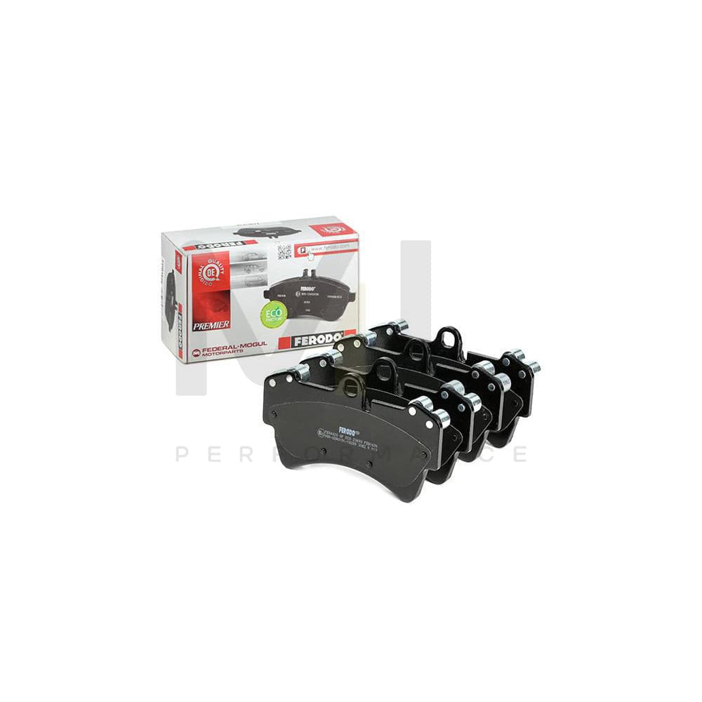 Ferodo Premier Eco Friction FDB1626 Brake Pad Set Prepared for Wear Indicator, With Brake Caliper Screws, Without Accessories