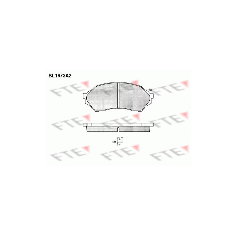 FTE Bl1673A2 Brake Pad Set for Mazda 323