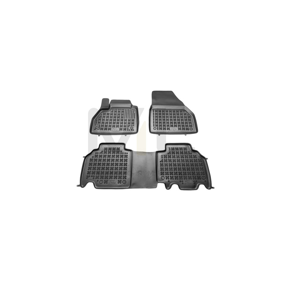 REZAW PLAST 201907 Floor mat set for RENAULT Kangoo II Be Bop (KW) Elastomer, Front and Rear, Quantity: 3, Black