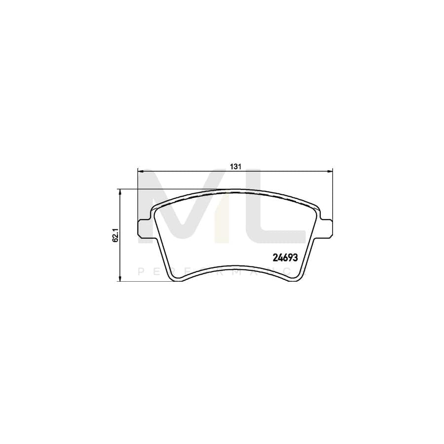 TEXTAR 2469302 Brake pad set not prepared for wear indicator, with brake caliper screws, with accessories