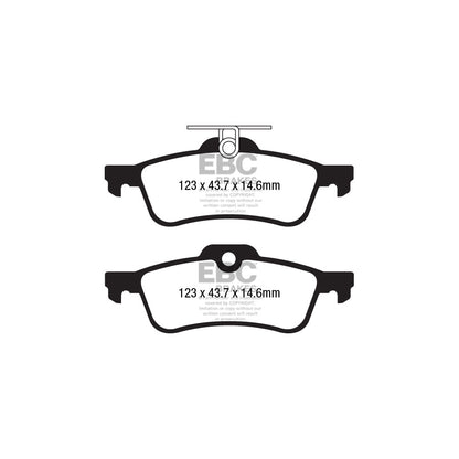 EBC DPX2181 Honda Civic Ultimax Rear Brake Pads - ATE Caliper 2 | ML Performance UK Car Parts