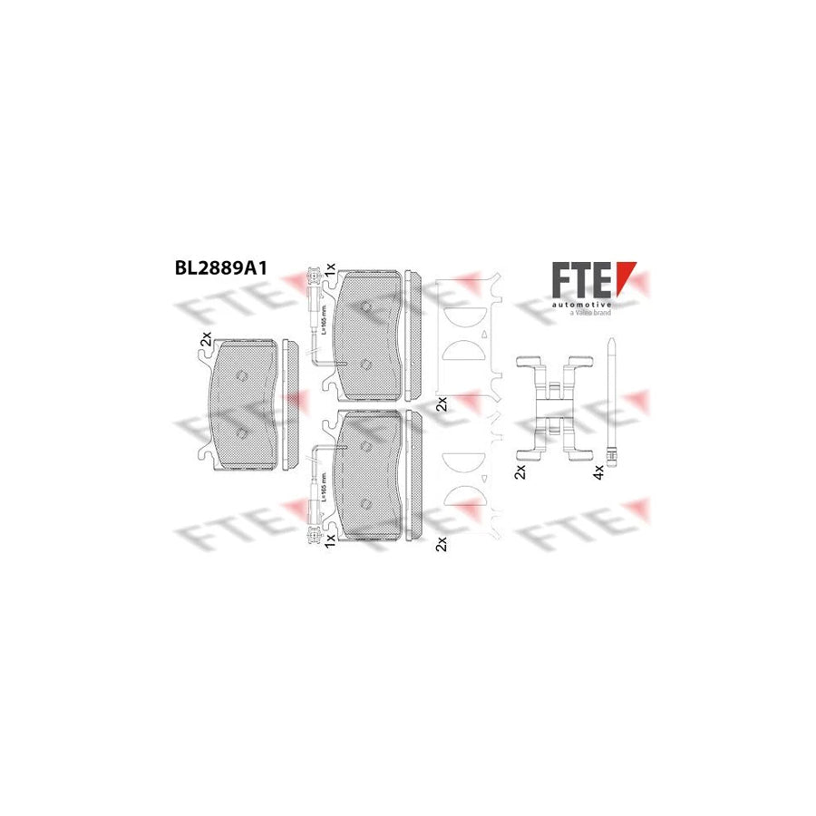 FTE 9011129 Brake Pad Set