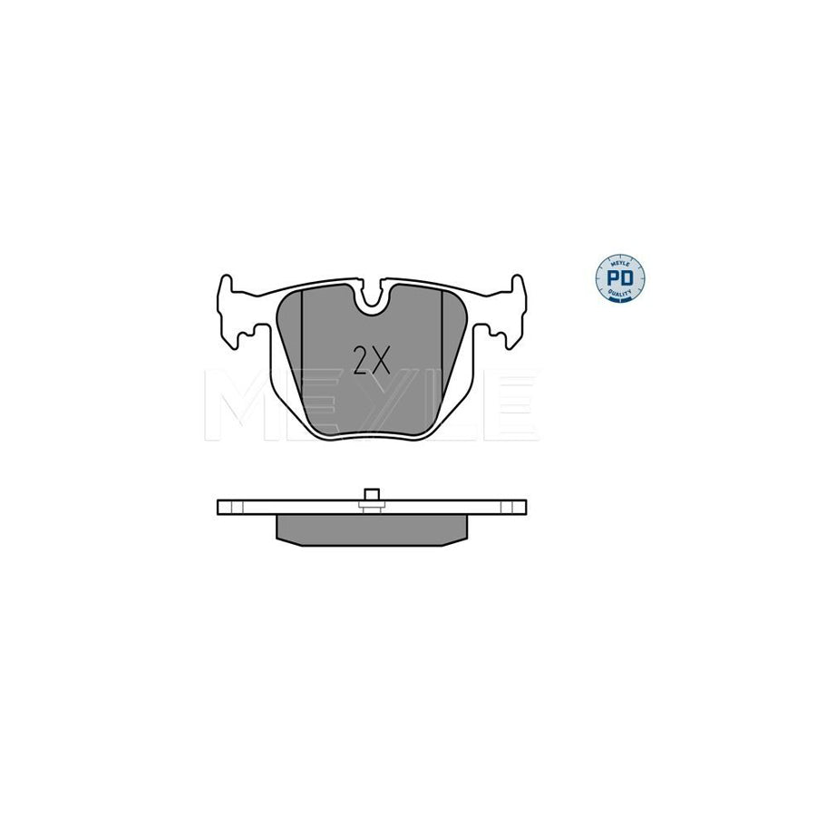 Meyle 025 214 8717/Pd Brake Pad Set